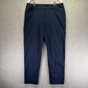 Lululemon ABC Pants Mens 32x27 Blue Slim Tapered 5 Pocket Stretch Casual Golf